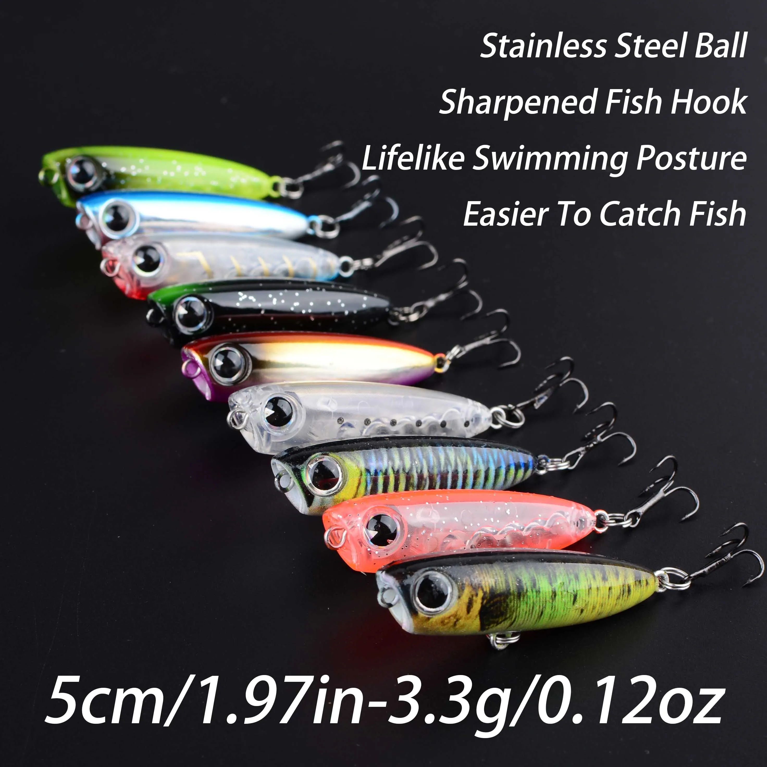 1pcs mini Minnow Fishing Lures Wobblers 5cm 3.3g slowly Sinking Trout Artificial Hard Bait Bass Crankbait Carp Fishing tackle