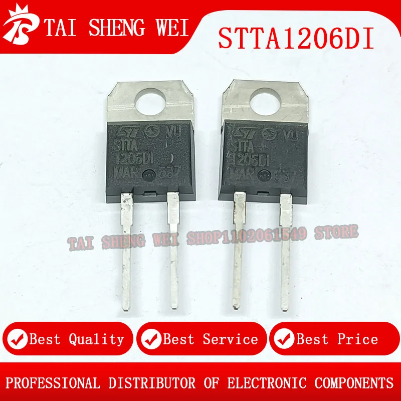 10PCS brand new 1206DI STTA1206DI STTA1206 TO-220-2 STTA-1206DI TO-220 in stock