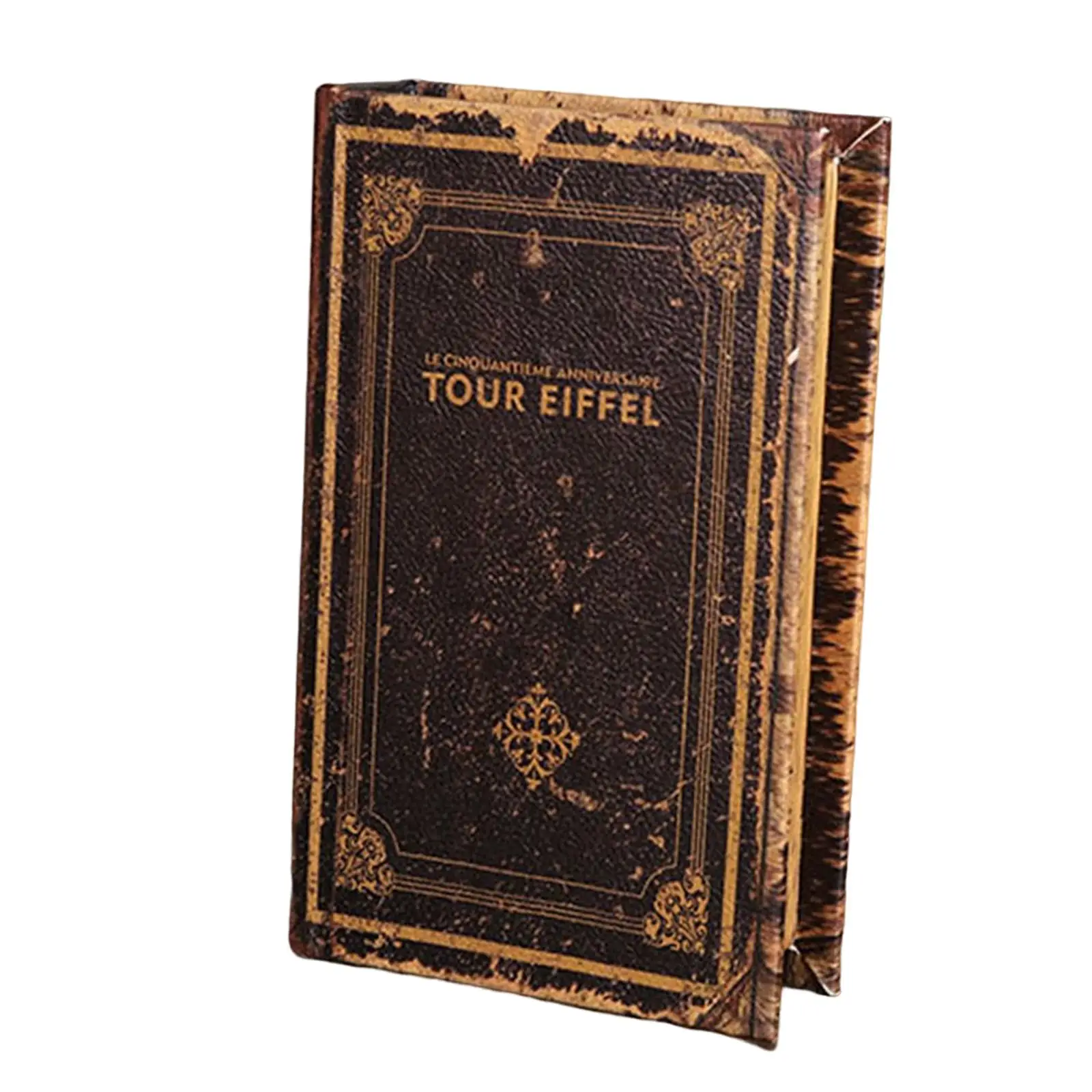Vintage Style Simulation Book Ornaments Storage Box for Home Cabinet