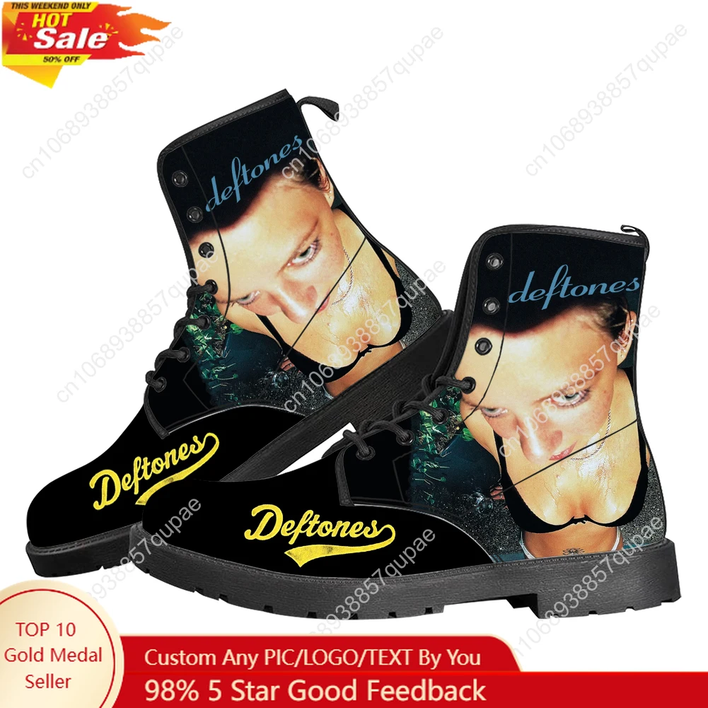 

Deftones Metal Rock band Casual Boots Mens Womens Teenager Shoes Retro Street 3D water proof Boot Outdoor Customize Made Boots