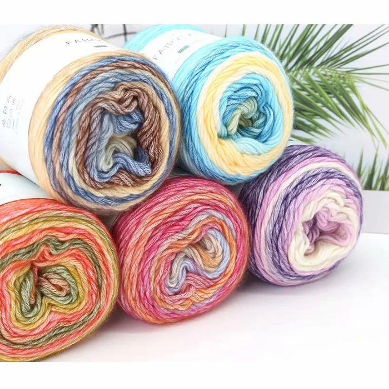 100g/set Cake Sale Craft NEW lot of Knitting Thread Various Colour Crochet bulky Soft Yarn Sweater Baby Wool Cotton Knitted Yarn