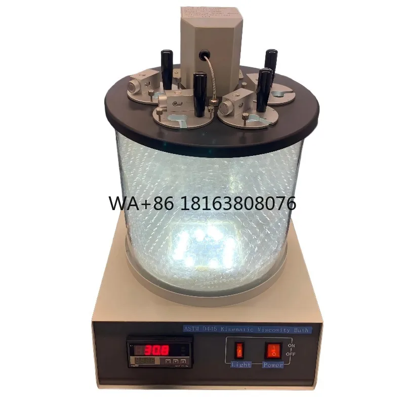 ASTM D445 Kinematic Viscosity Tester Transformer Oil Engine Oil Capillary Viscometer Water Bath Viscosity Testing Equipment