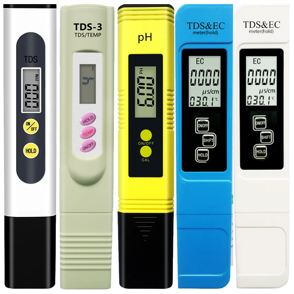 

TDS Meter Digital Water Tester 0-9990ppm Drinking Water Quality Analyzer Monitor Filter Rapid Test Aquarium Hydroponics Pools