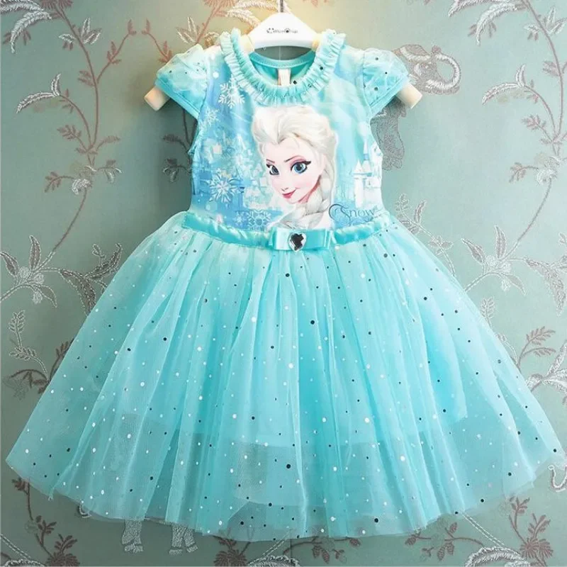 Girl Frozen Anna Elsa Dresses Baby Kid Clothes Snow Queen Easter Carnival Cosplay Costume New Year Children Party Princess Dress