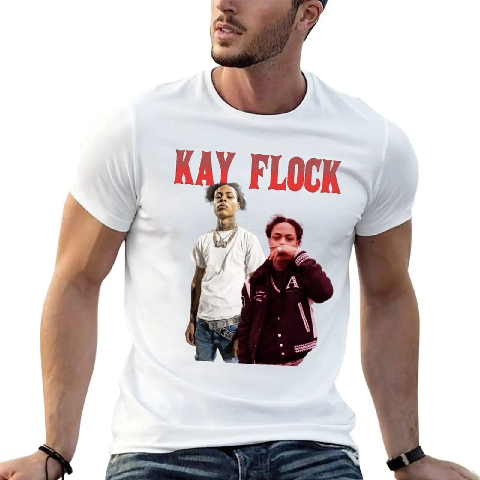 Kay Flock bootleg T-Shirt Active Sports Short Sleeve Cotton Shirt