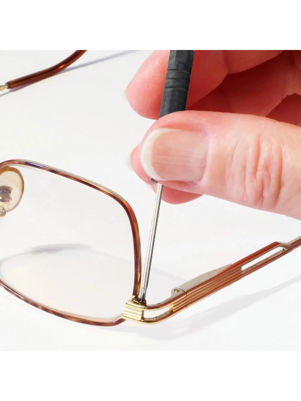 Glasses Repair Kit,Eyeglass Nose Pad Repair Kit, Air Chamber Soft Silicone Nose Pads, Screwdriver Set and Screw Cap,Suitable The view 6