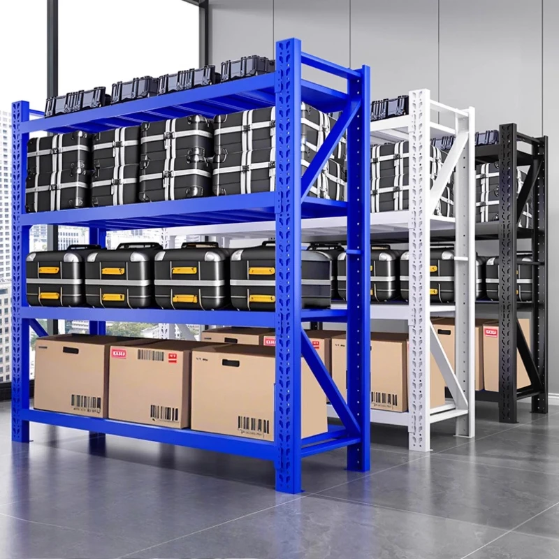 Heavy-duty Thickened Warehouse Shelf Floor-standing Commercial Super Strong Load-bearing Warehouse Shelf Display Stands JT40W