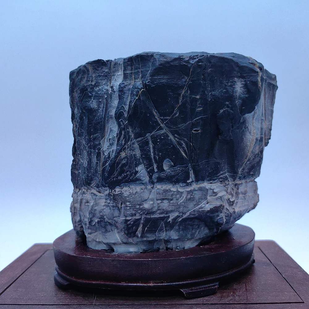 Mountain Rock Landscape Stone Reiki Asian Natural Stones Gift Meaningful Rough Stone Collect Stone  Sculpture Stone Crystals