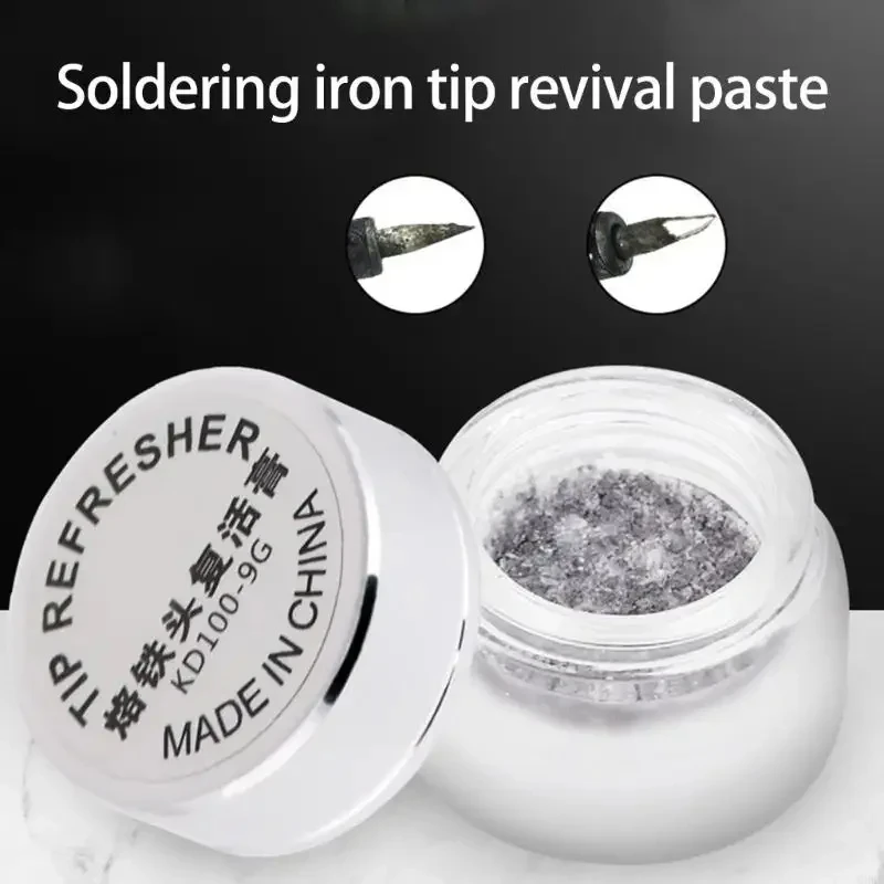 

Cleaning Paste Soldering Iron Tip Soldering Iron Tip Tinner Activator Tip Cleaner Remover BGA Refresher Repair Tools