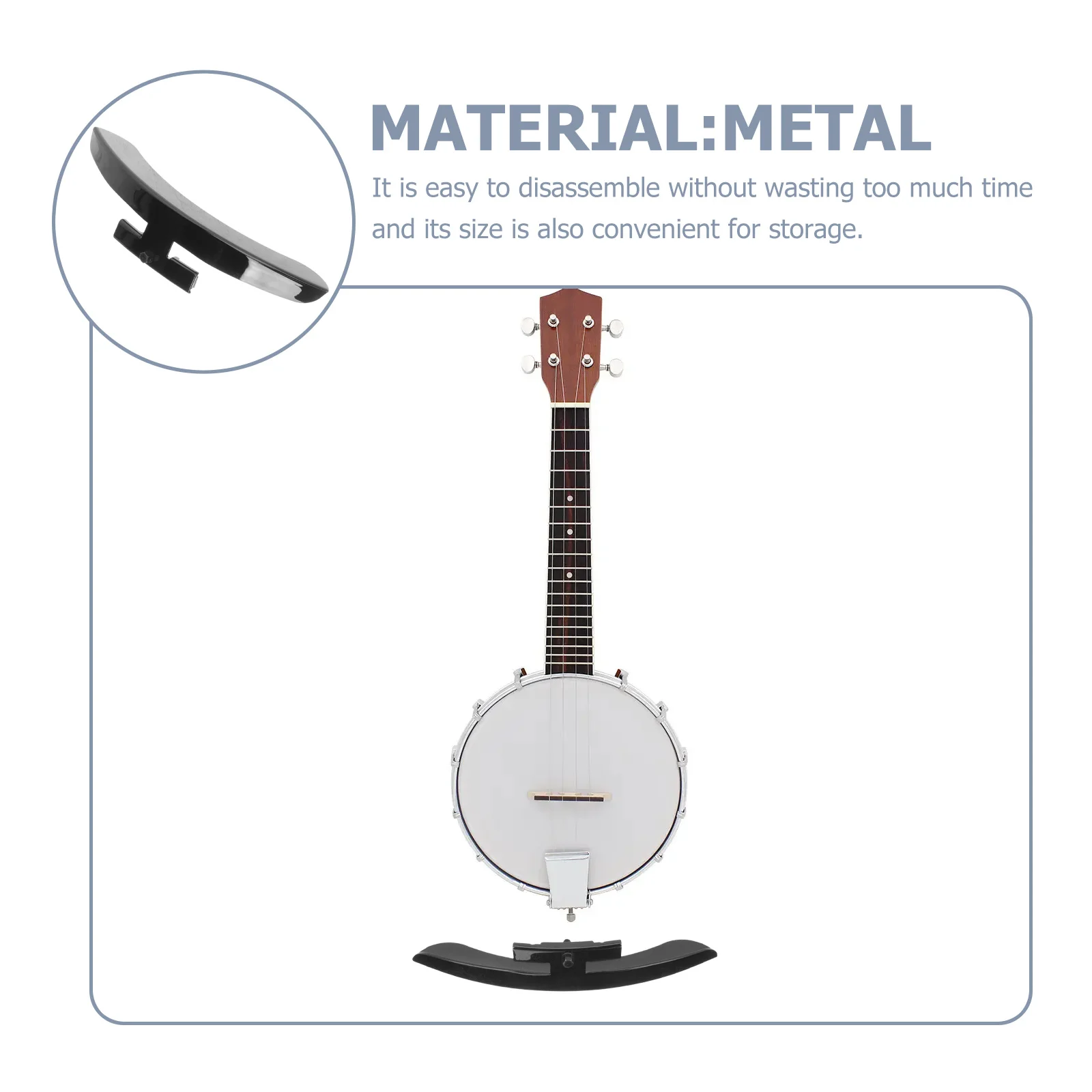 

Creative Banjo Metal Armrest Guard Plate Durable Protector for Musical Instruments Banjos Arm Rest Banjo Protector