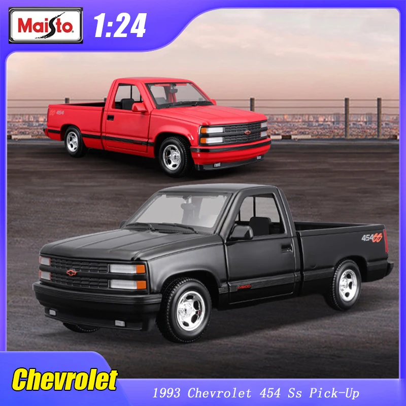 

1:24 1993 Chevrolet 454 Ss Pick Up Maisto Truck Sport Car Model Edition Alloy Diecast Luxury Vehicle Toys Collection Gift