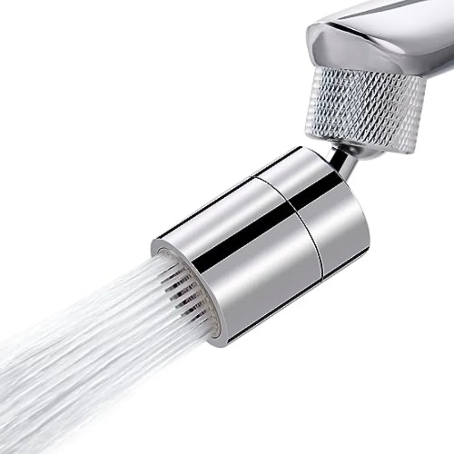 

NSF/ANSI/CAN 61 Certified Dual-function Faucet Aerator, CUPC Certification Big Angle Rotate Kitchen Sink Aerator 360 Degree Swi