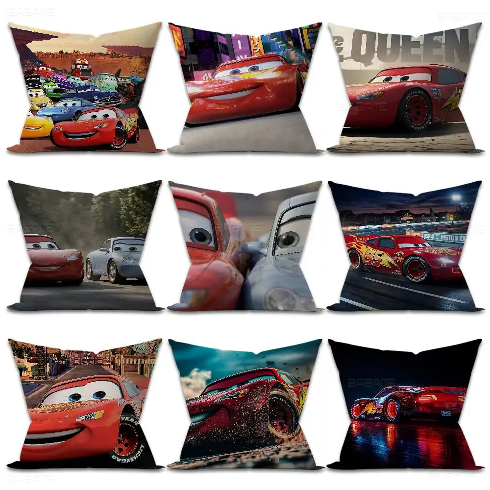 L-Lightning CARTOON M-McQueen Pillow Gift Home Office Decoration Bedroom Sofa Car Cushion Cover case 45x45