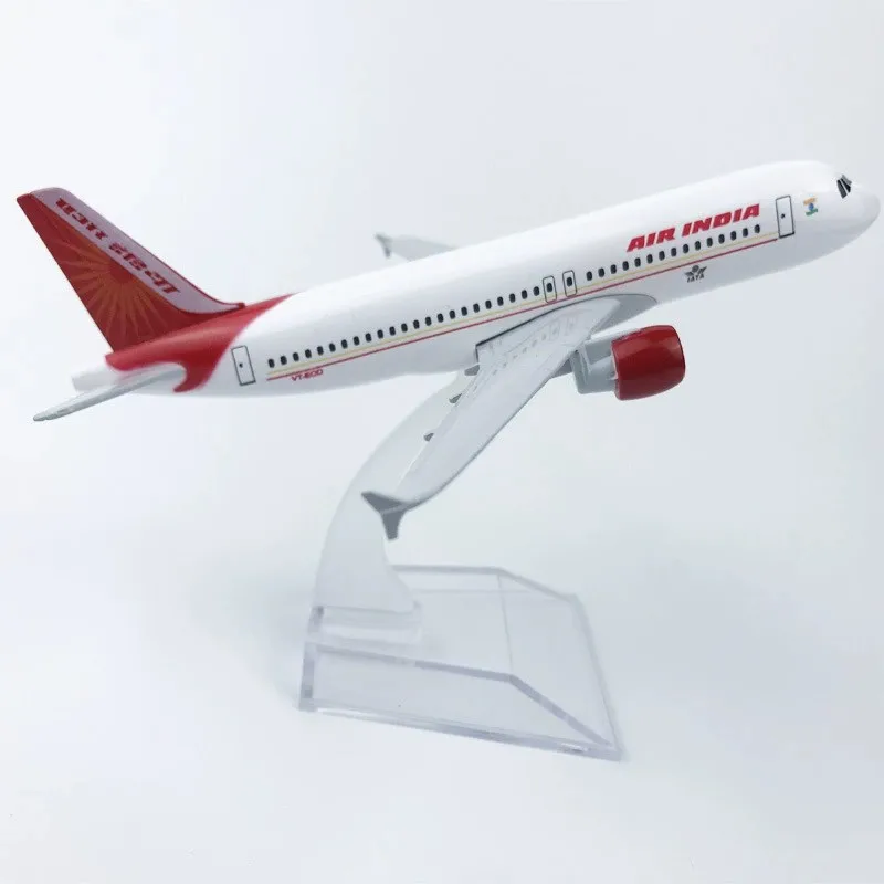 A320 16 سنتيمتر الخطوط الجوية الهندية 320 نموذج طائرة مع معدات الهبوط سبيكة معدنية دييكاست نموذج طائرة لعبة طائرة هدية نموذج Aviatio