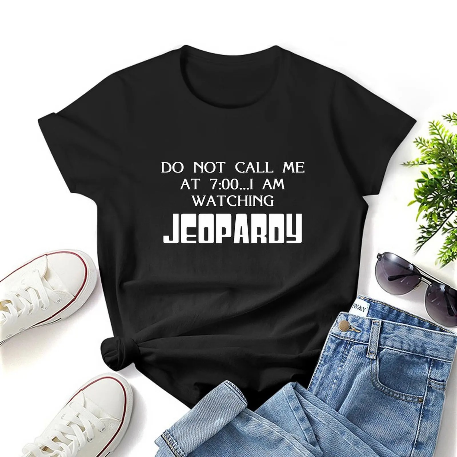 Jeopardy 7:00 T-Shirt korean fashion summer top tops Women