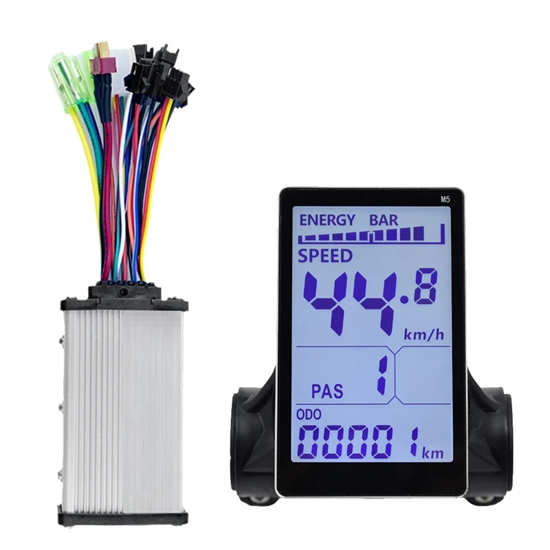 M5 Electric Bike LCD Display Meter +36V 350W Sine Wave Controller Fit For Mountain Electric Bike