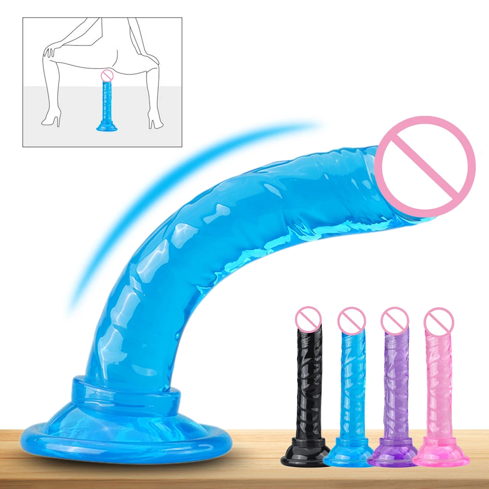 Translucent Soft Jelly Big Dildo Realistic Dildos Cock Butt Plug Sex Toys for Woman Men Gay Vaginal Anal Massage Dildo Sex Toys