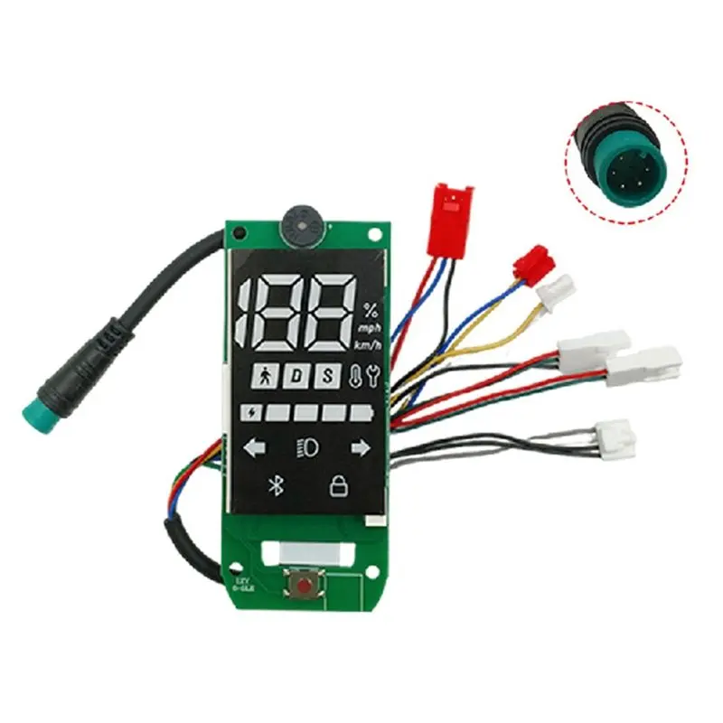 ABDE-For 6 E-Scooter Replacement Accessories- Dashboard Display Turn Signal Instrument Panel Screen Circuit Board