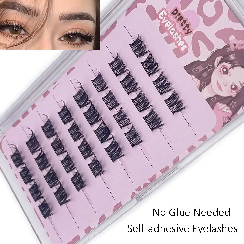 

Self Adhesive Self Adhesive Eyelashes Clusters No Glue Needed Self Adhesive Lash Clusters Natural Wispy Reusable