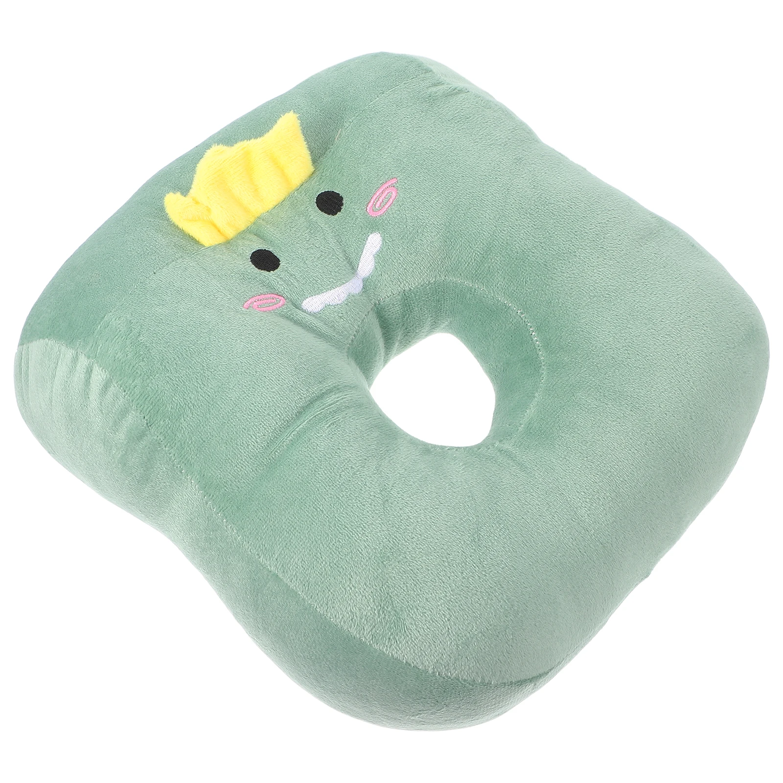 Cartoon dier dutjekussen met oorgaten Ergonomisch ontwerp Comfortabel slaapaccessoire Slijtvaste reiskussenvulling