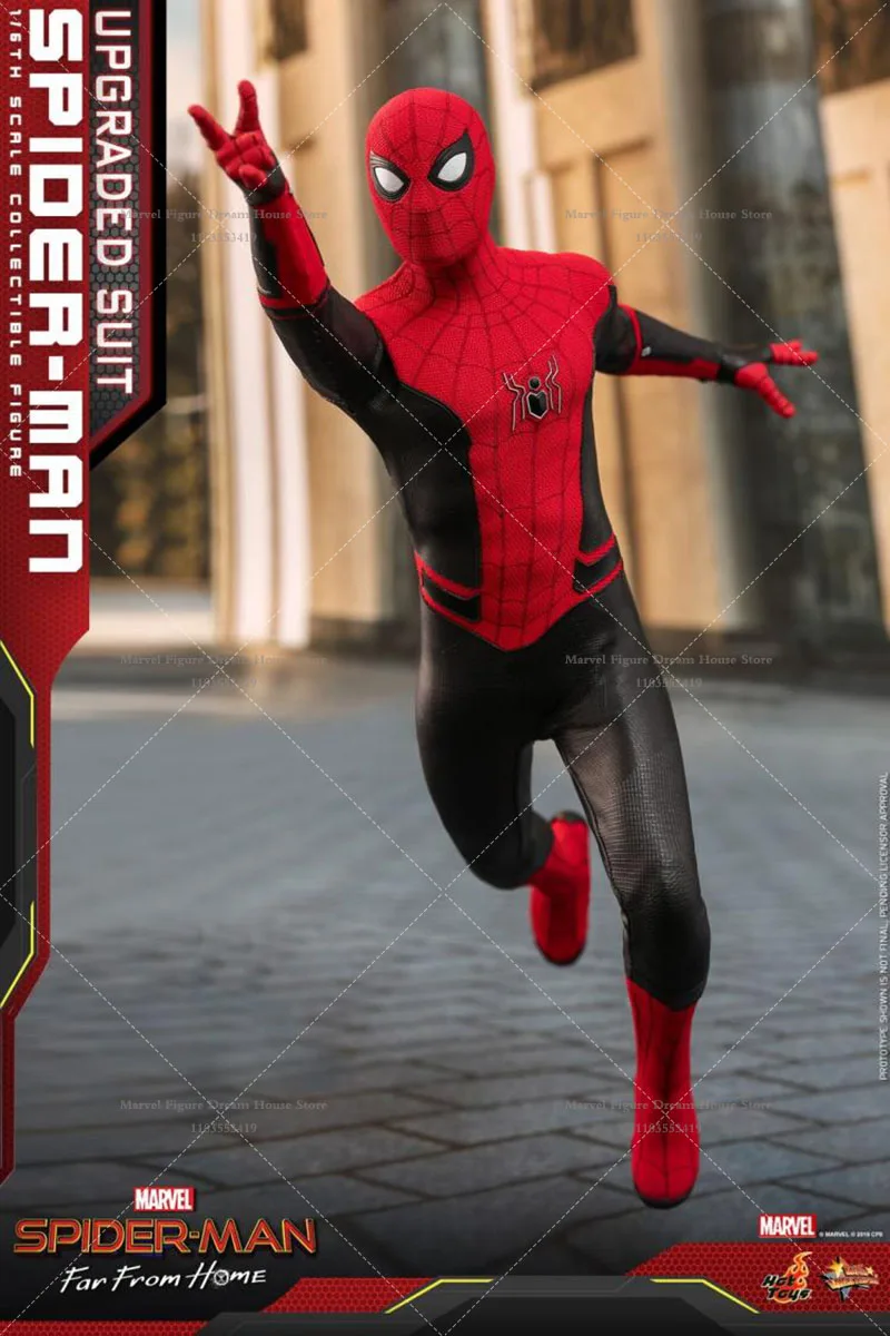 متوفر في المخزون HOTTOYS HT MMS542 1/6 مقياس بطل العنكبوت الأحمر والأسود بدلة معركة جديدة 12 بوصة مجموعة كاملة ألعاب جندية الذكور