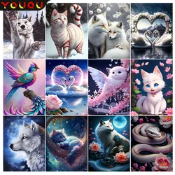 YOUQU Animal Diamond Painting DIY Diamond Embroidery Cross Stitch Kit 5d Art Mosaic Handicrafts Home Decoration Gifts