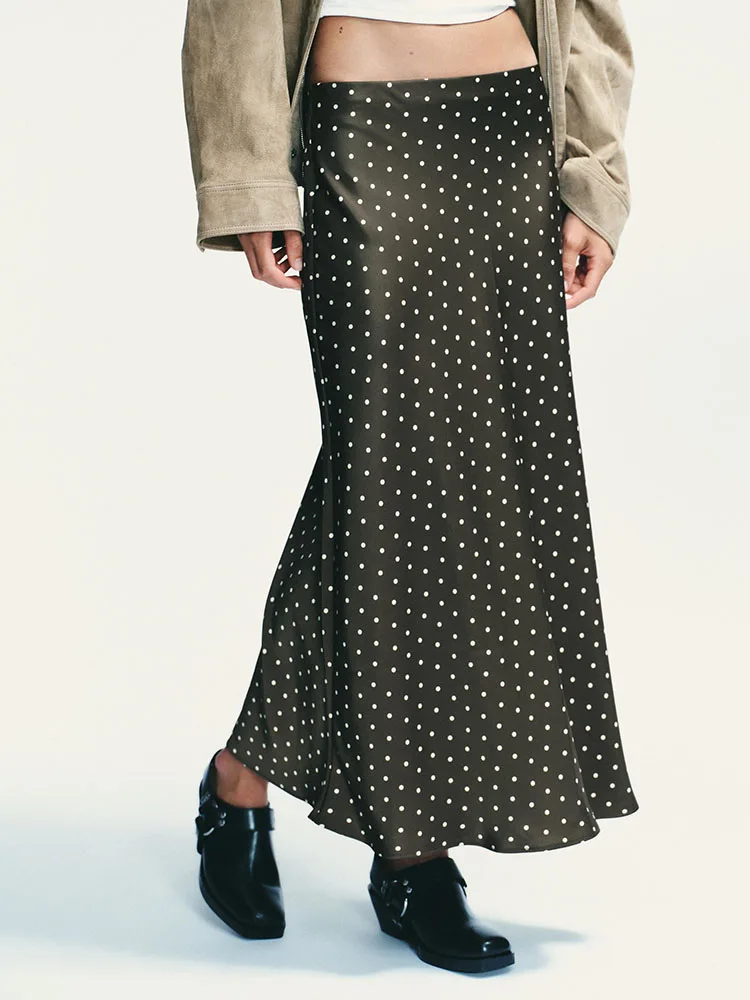 

Женская модная удобная облегающая шелковая атласная юбка-миди, Новое осеннее поступление, сценический костюм Ele Sle, этническая одежда