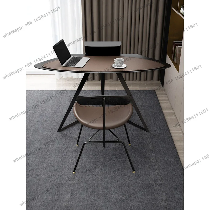 Italian minimalist student desktop notebook small apartment balcony corner desk multi-function
