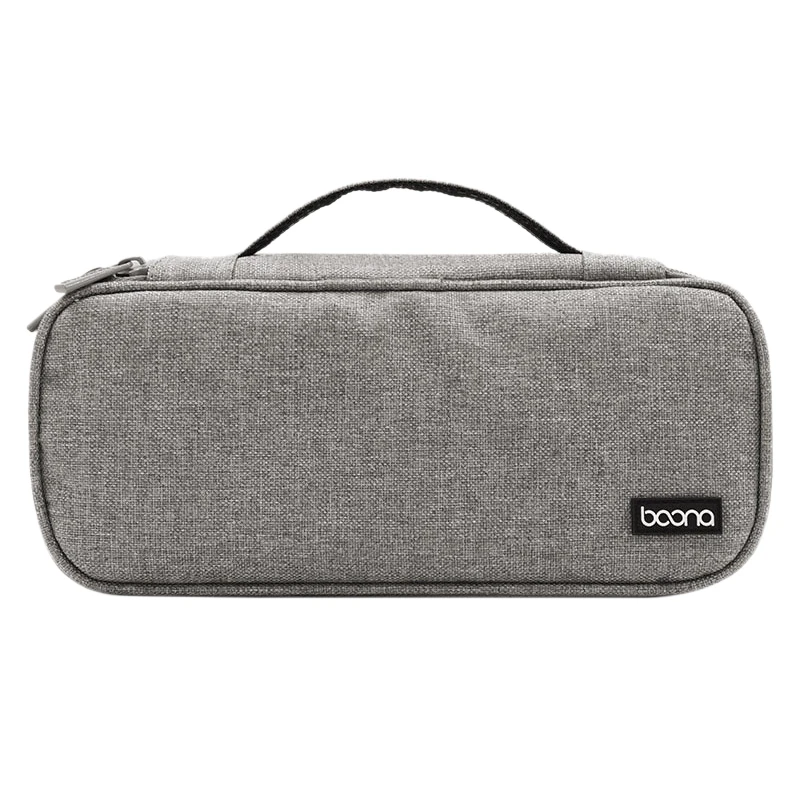 A46U  Portable Travel Storage Bag Multi-Function Storage Bag for Laptop Adapter,Power Bank,Data Cable,Charger,Gray
