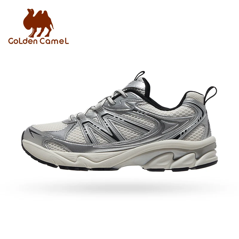 GOLDEN CAMEL Sports shoes Men and Women Shock-absorbing Running Jogging Shoes Mesh Breathable Height-increasing Casual Shoes