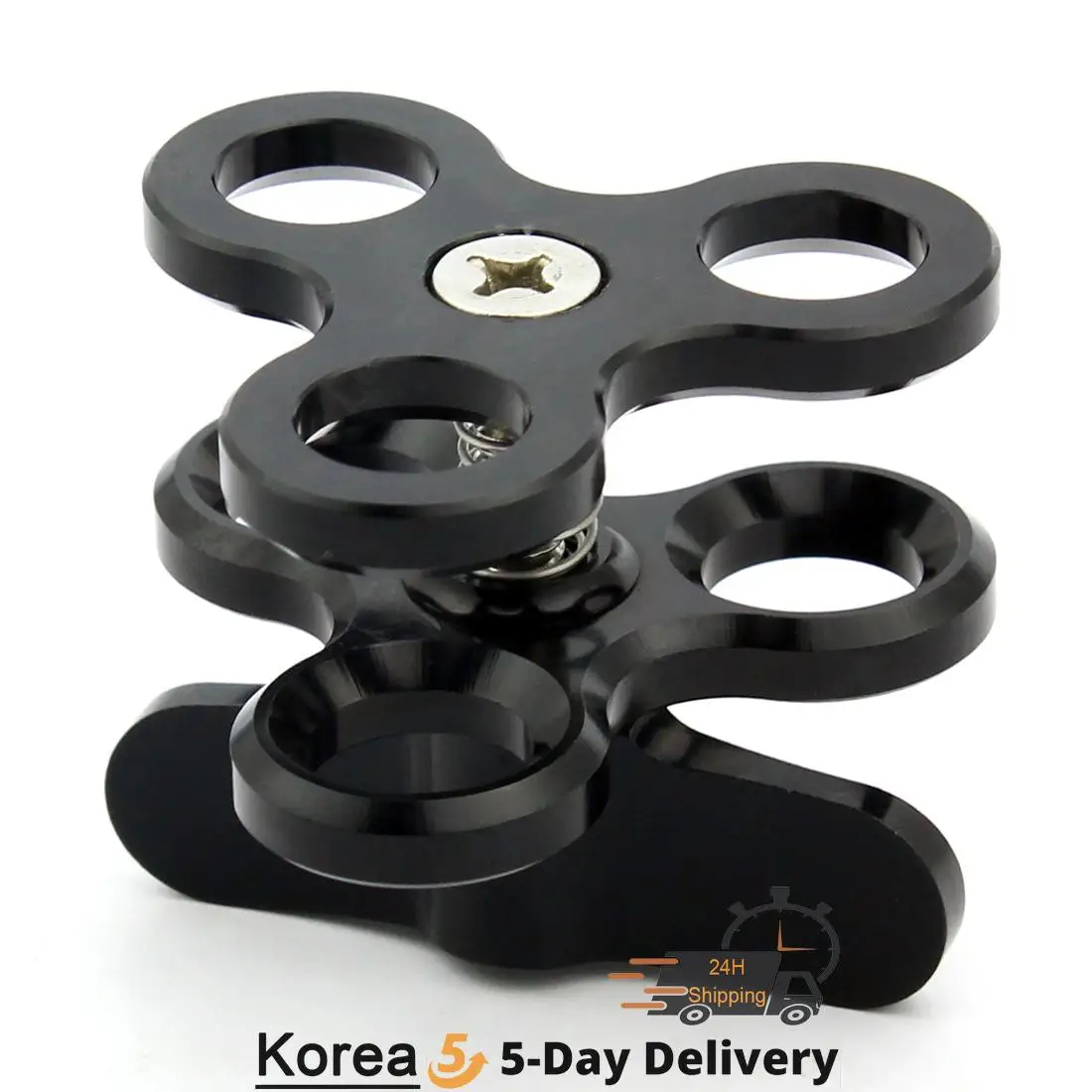 Triple Ball Clamp 3 Holes Underwater Arm Diving Bracket For Photography Torch Aluminum Diving Lights Ball Butterfly Clip Mount