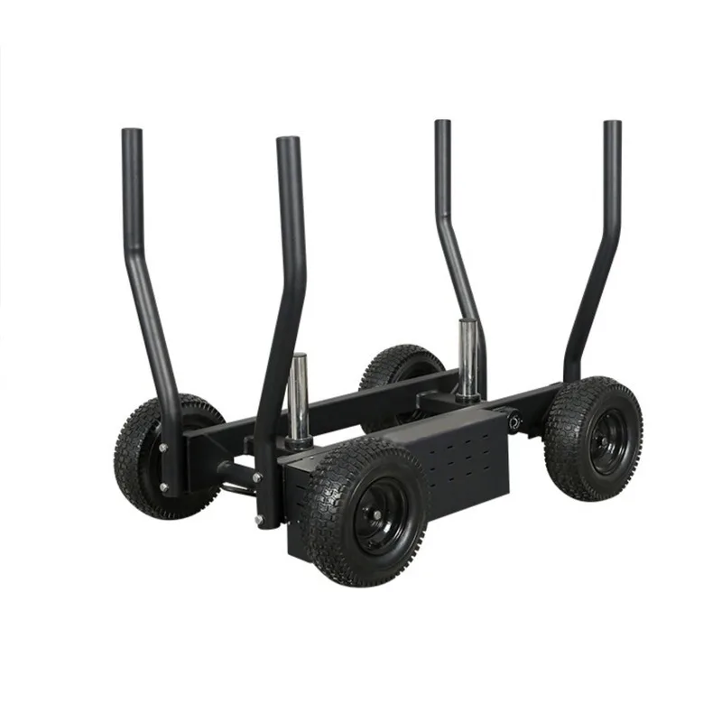 Sled Car Adjustable Resistance Car Plus Barbell Sheet Weight-bearing Walking Cart Gym