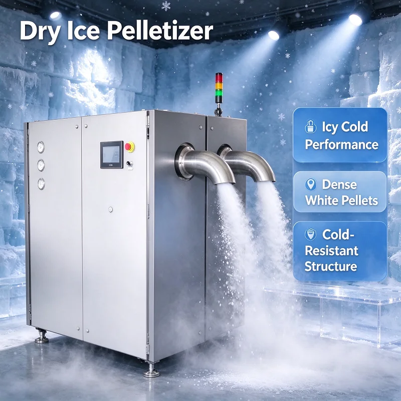 Dry Ice Pelleting Machine 50kg/h CO2 Granulator Commercial Granular Rice Maker for Food Cold Storage