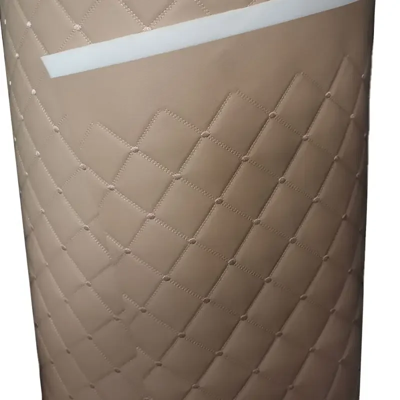 Thick Sponge Quilted Faux Leather Fabric Embroidered Car Interior Material Craft Upholstery Fabric Diamond Argyle Sewing New - Image 5