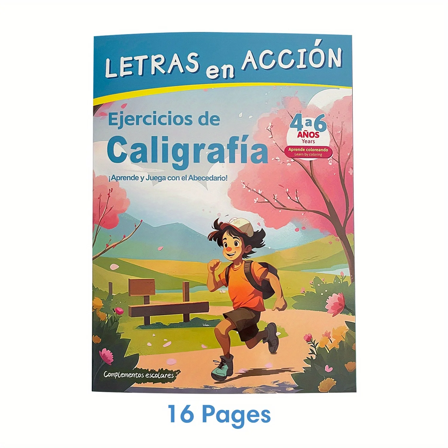 สมุดงานฝึกหัดการเขียนตัวอักษรภาษาสเปน, ช่วยการเรียนรู้ภาษา, วัสดุการสอนโฮมสคูลก่อนวัยเรียน, ชุดหนังสือ 2 เล่ม