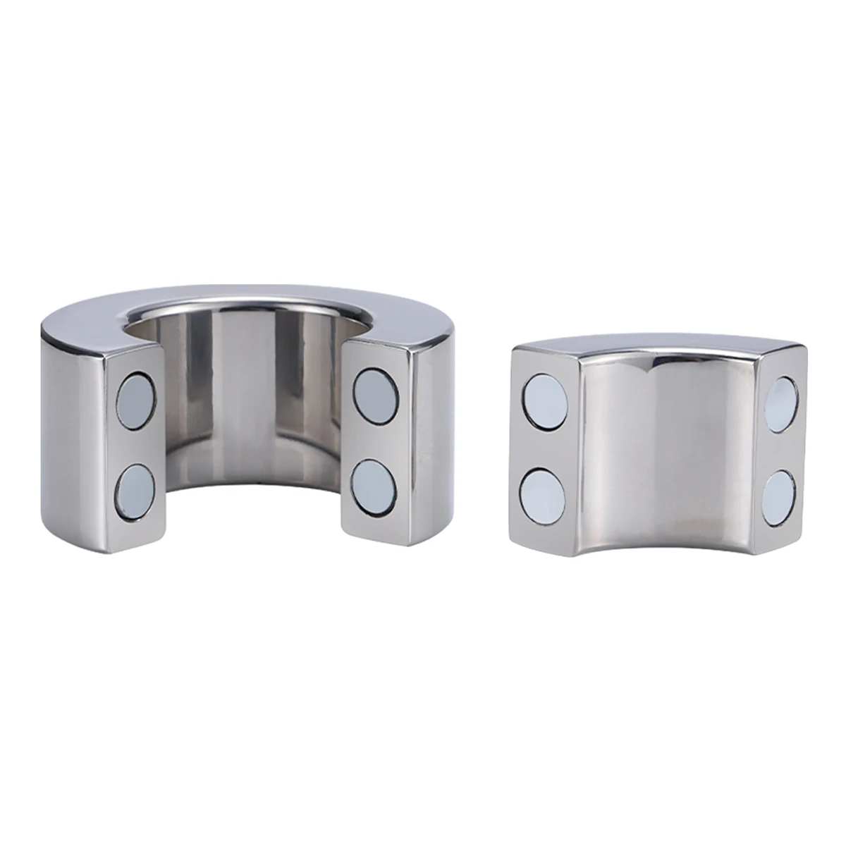 1Pcs, Metal magnet penis rings, scrotum weights, exercise, bondage, male sex toys