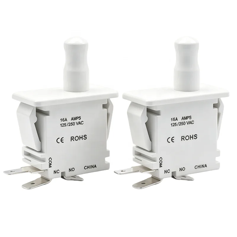 Cherry Push Button Pul-Push 3PIN Door Switch Pull Out to Lock Cheat Selflocking Function Door Switch  16A