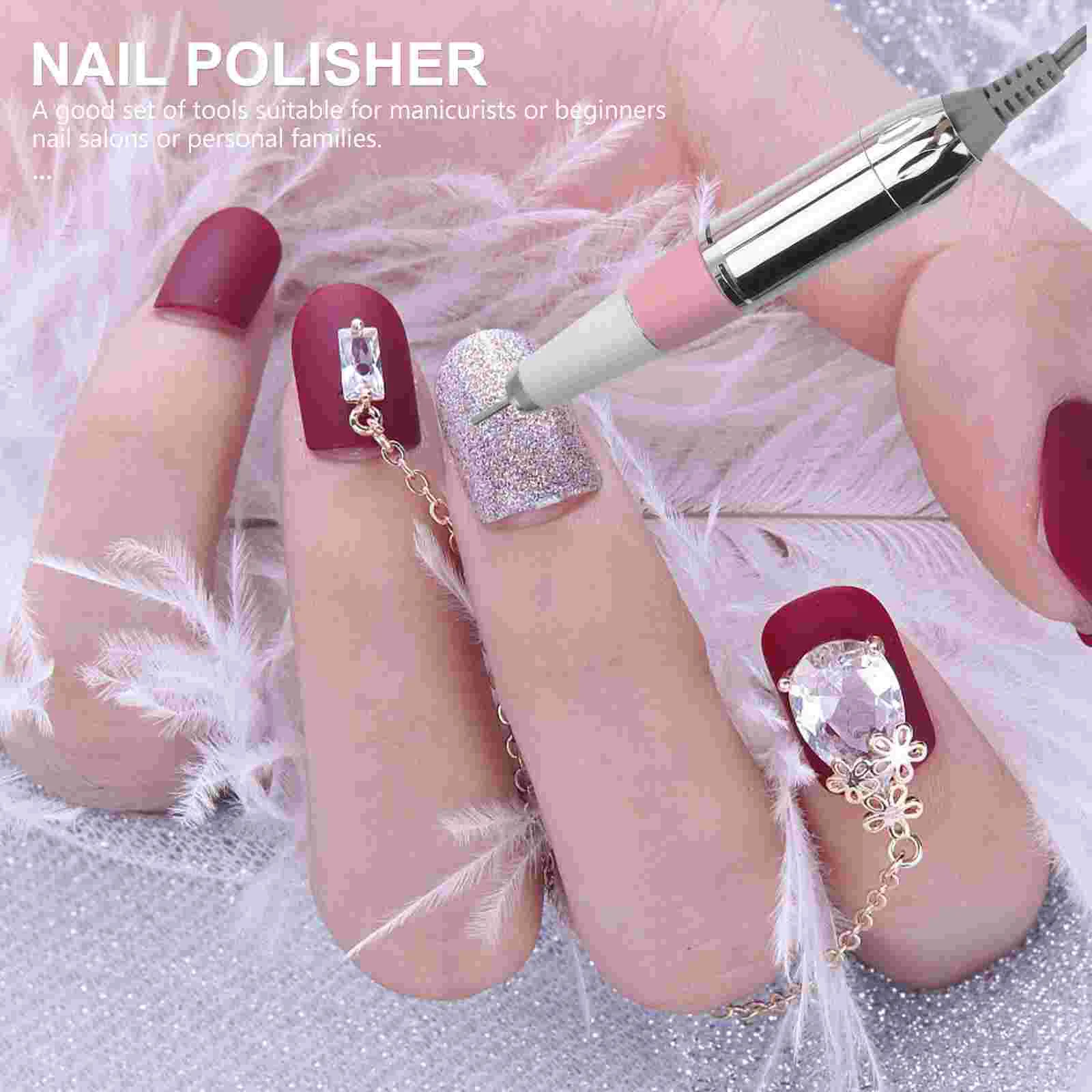 1 conjunto conveniente kit de manicure para unhas, remoção elétrica de esmalte (plugue au), ferramenta para manicure, aparador de moagem