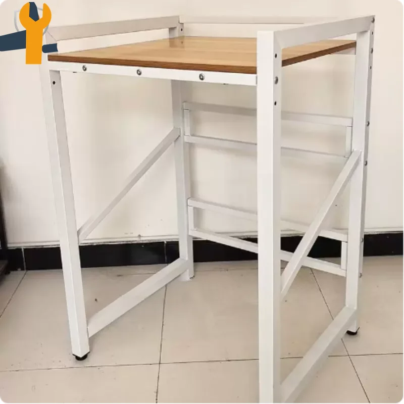 Steel Wood Combo Stackable Storage Rack, Heavy Duty Front Load Laundry Washer Dryer Organizer Shelf