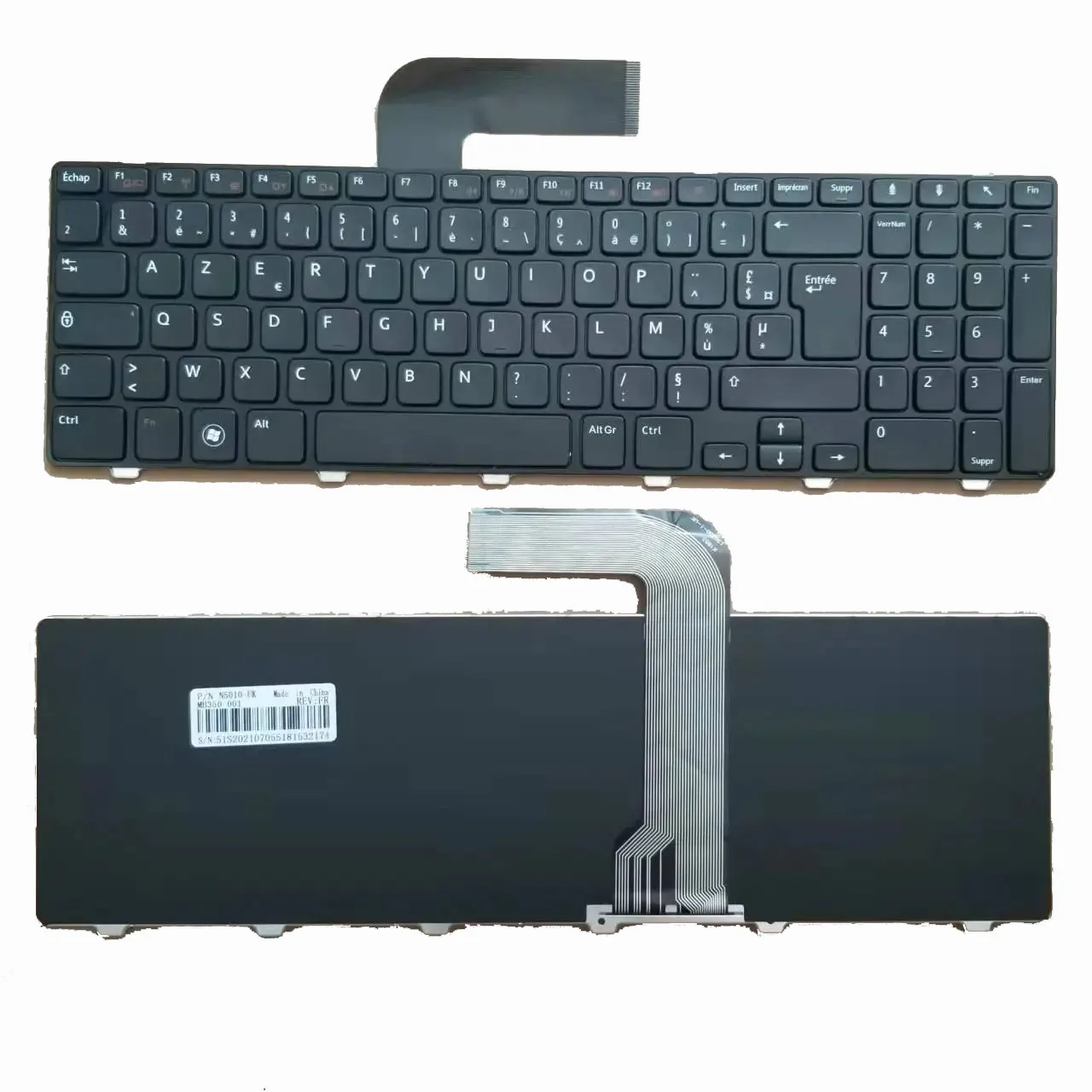 

New French Keyboard For Dell Inspiron 15R 5110 N5110 M5110 M501Z FR Clavier Keyboard Black