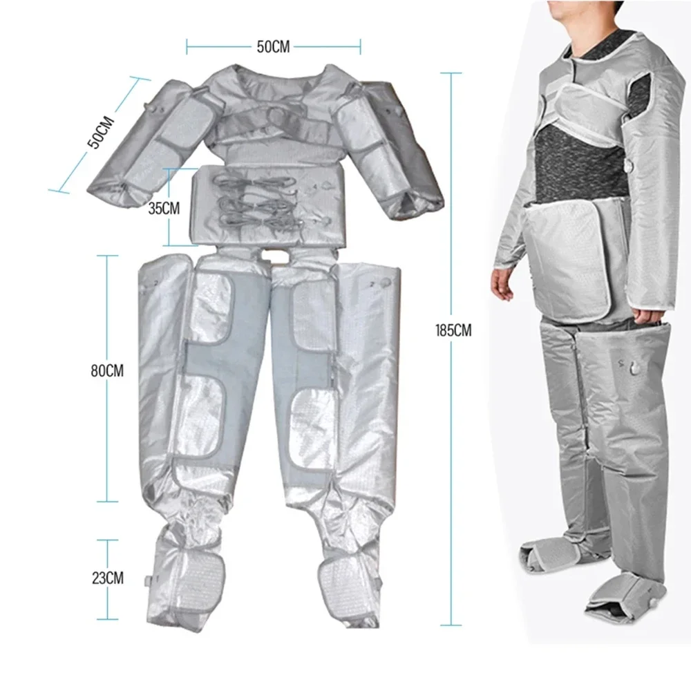 Профессиональный массаж под давлением воздуха с подогревом для похудения всего тела, соединенный отрицательный формирователь тела, массажное устройство для спа