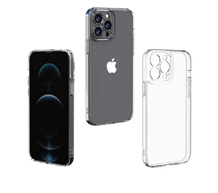 Przezroczyste etui do iPhone 12, 11, 13, 14, 15 Pro Max, wykonane z miękkiego TPU, przezroczysta osłona na telefon, przezroczyste etui do iPhone 12, 13 Mini. — zdjęcie produktu 3