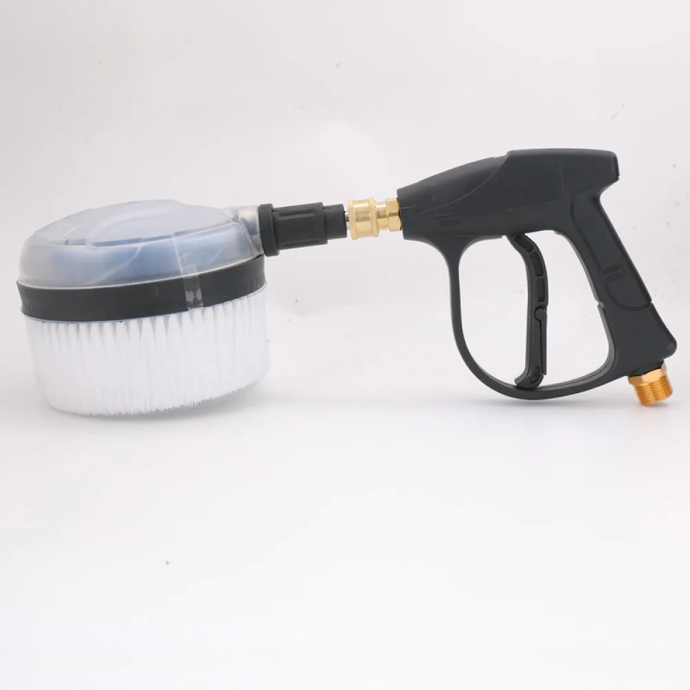 Water Powered Round Wash Brush For Tianyun Pressure Washer Accessory Car Exterior Cleaning Rotating Tool Kit
