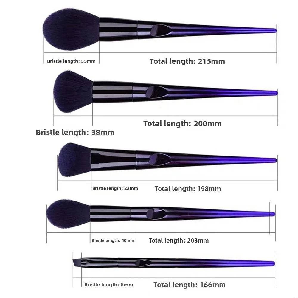 13 pièces pinceaux de maquillage à poils souples sorcière bleue outils de maquillage synthétiques beauté du visage des yeux pinceau de fard à paupières pour les débutants en maquillage