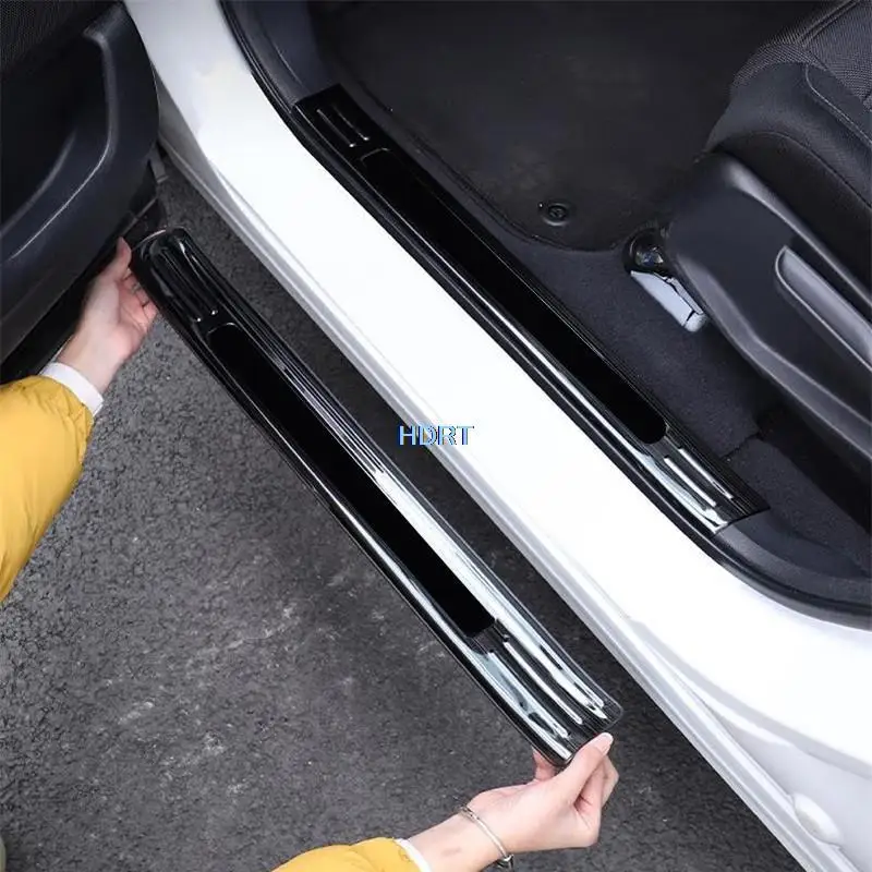 Car Styling Door Sill Scuff Plate Welcome Pedal For Honda CR-V CRV 2017-2021 Protector Decoration Accessories Exterior Sticker