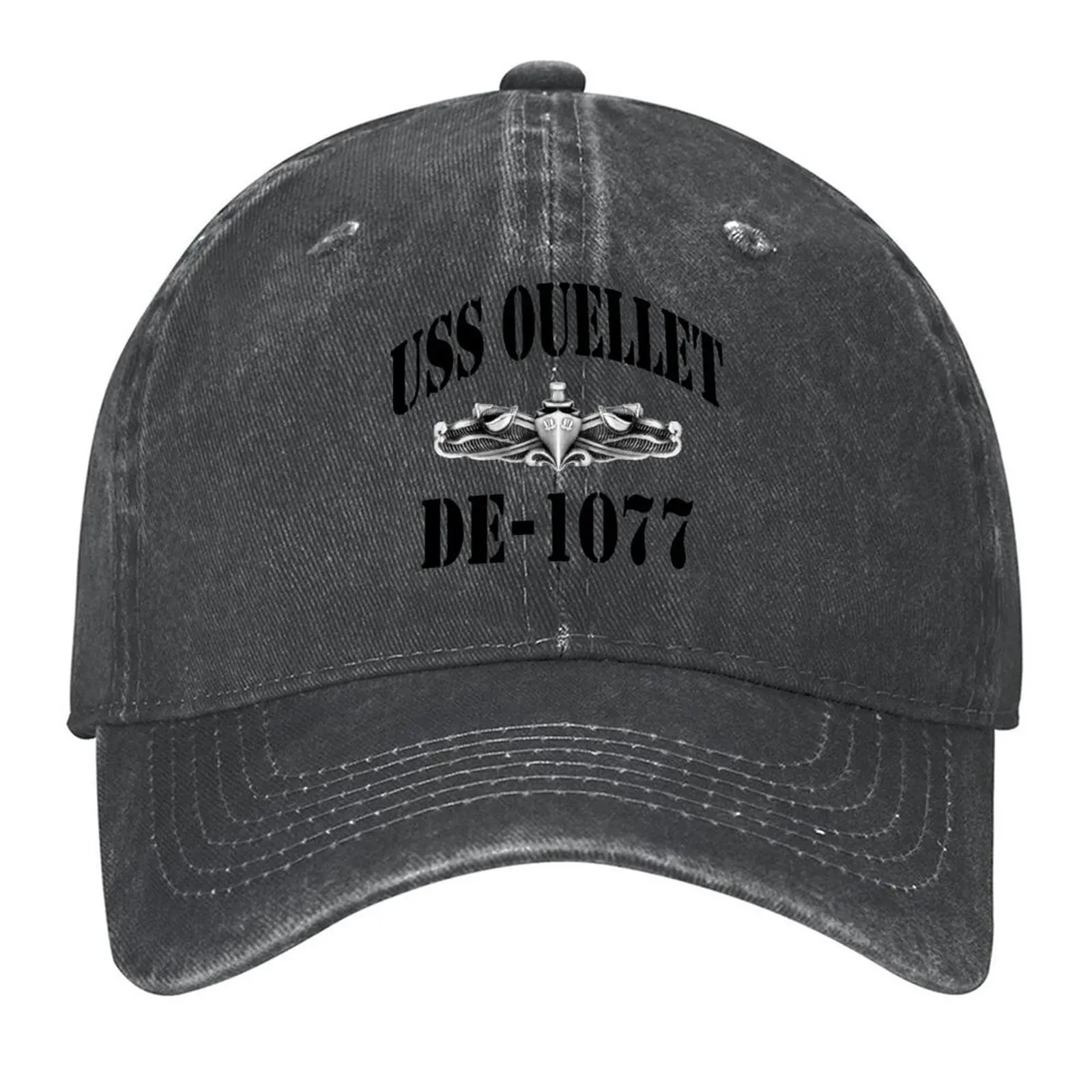 

USS OUELLET (DE-1077) SHIP'S STORE Baseball Cap Fashion Beach hard hat golf hat genuine designer cap Ladies Men's