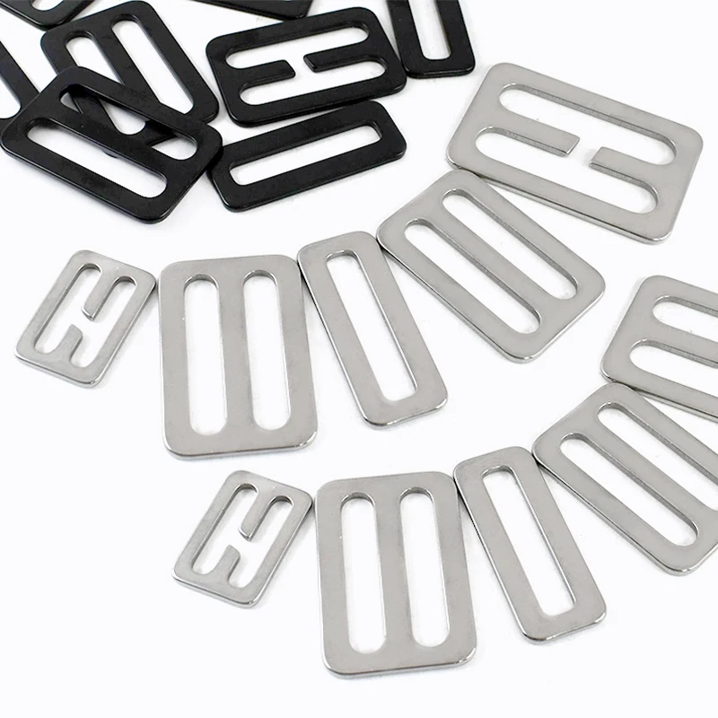 

5Pcs 20-50mm Stainless Steel Metal Ring Buckle Sewing Bag Strap Buckles Webbing Tri-Glide Loop Hook Carabiner Clips Accessories
