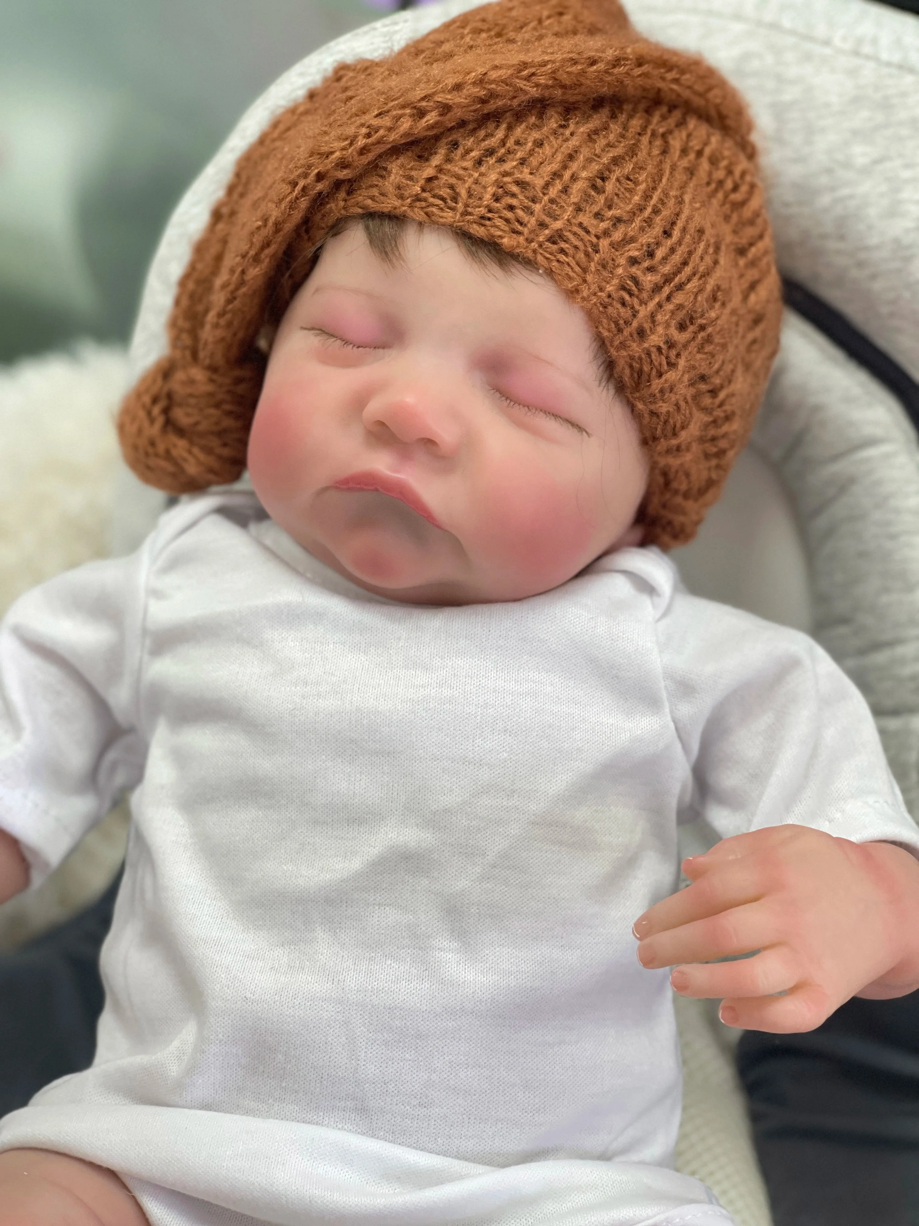 48 CM Levi Pasgeboren Slapen Reborn Babypoppen 3D Huid Meerdere Lagen Schilderen Zichtbare Aderen Hoge Kwaliteit Collectible Art Doll