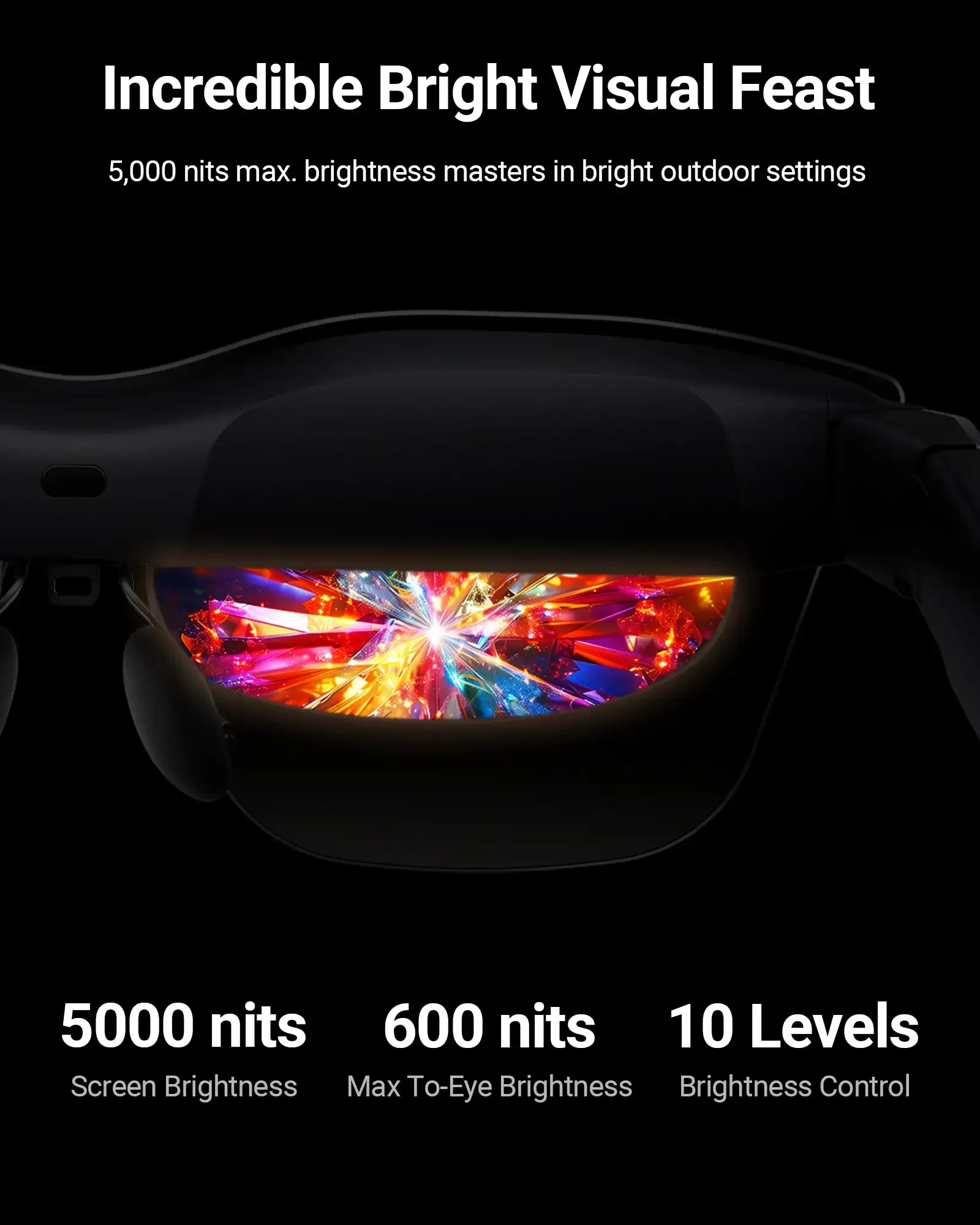 TCL Rayneo Air 2S Smart AR XR kacamata 201 ", layar raksasa ultra-terang tampilan 120Hz kacamata dengan JoyDock saku TV untuk iPhone