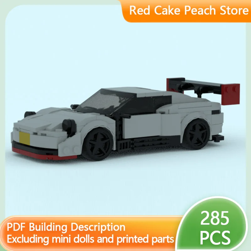 

Модель скоростного гоночного автомобиля MOC, строительные кирпичи GT3 RS, спортивный автомобиль, модульная технология, детские праздничные подарки, сборные игрушки, костюм